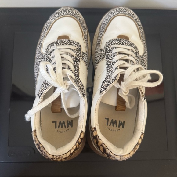 Madewell Women Kickoff Trainer Sneakers Calf Hair size 7.5